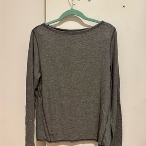 Abercrombie & Fitch Long-Sleeve Featherweight Rib Tuckable Slash Top